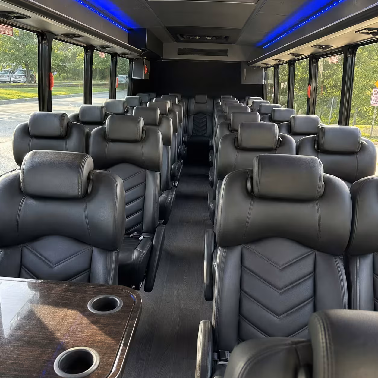28 passenger minibus interior