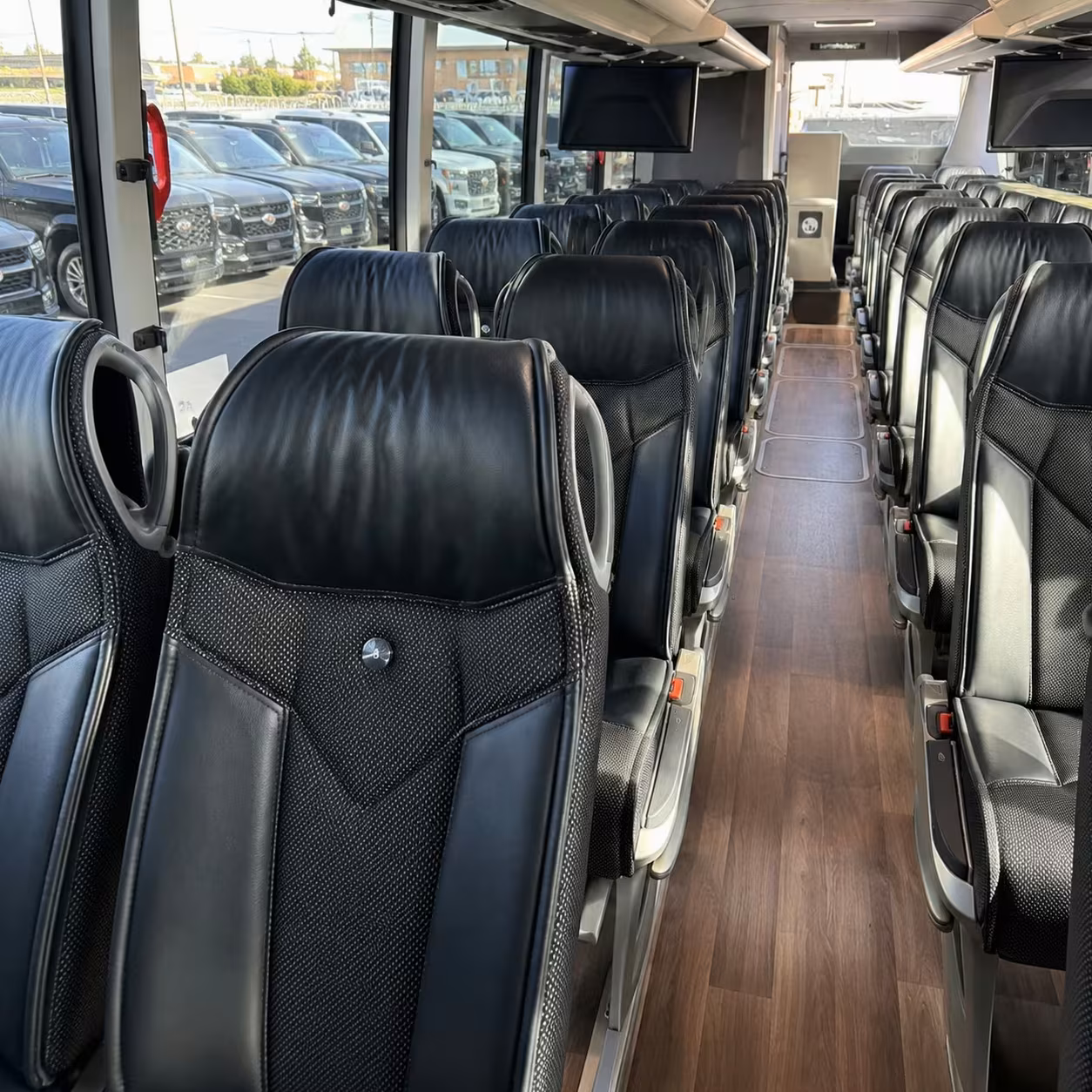 cleveland charter bus interior