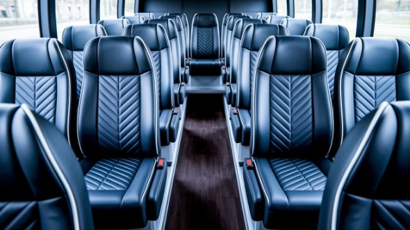 cleveland 25 passenger minibus inside