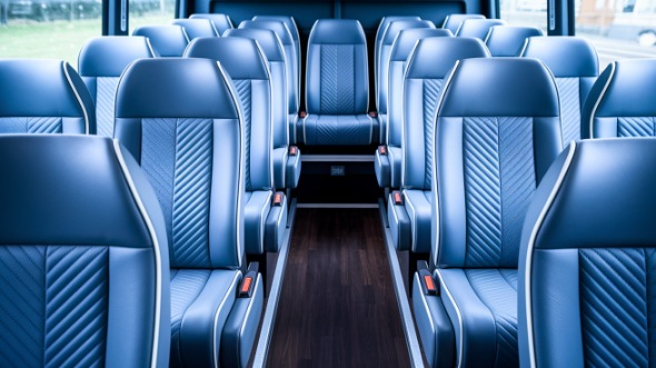 cleveland 35 passenger minibus inside