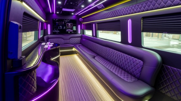 cleveland party bus rental inside